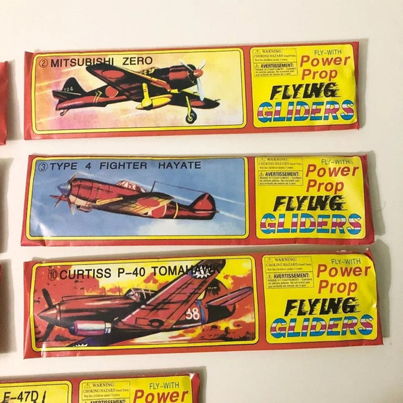 Lot of 7 Power Prop Flying Gliders WWII Aircraft  Airplanes - Picture 3 of 15